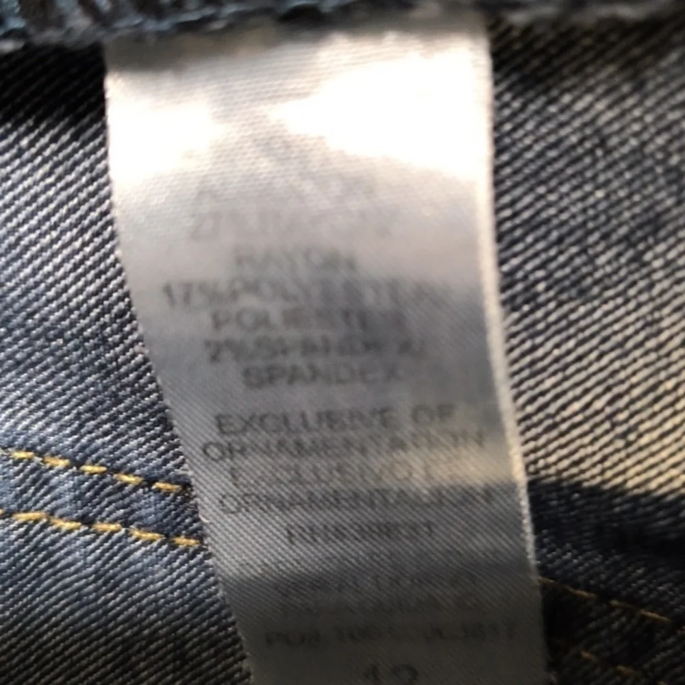 Stretch Jegging w/28.5" Democracy Absolution Size12 Jeans sac323 - Picture 6 of 6
